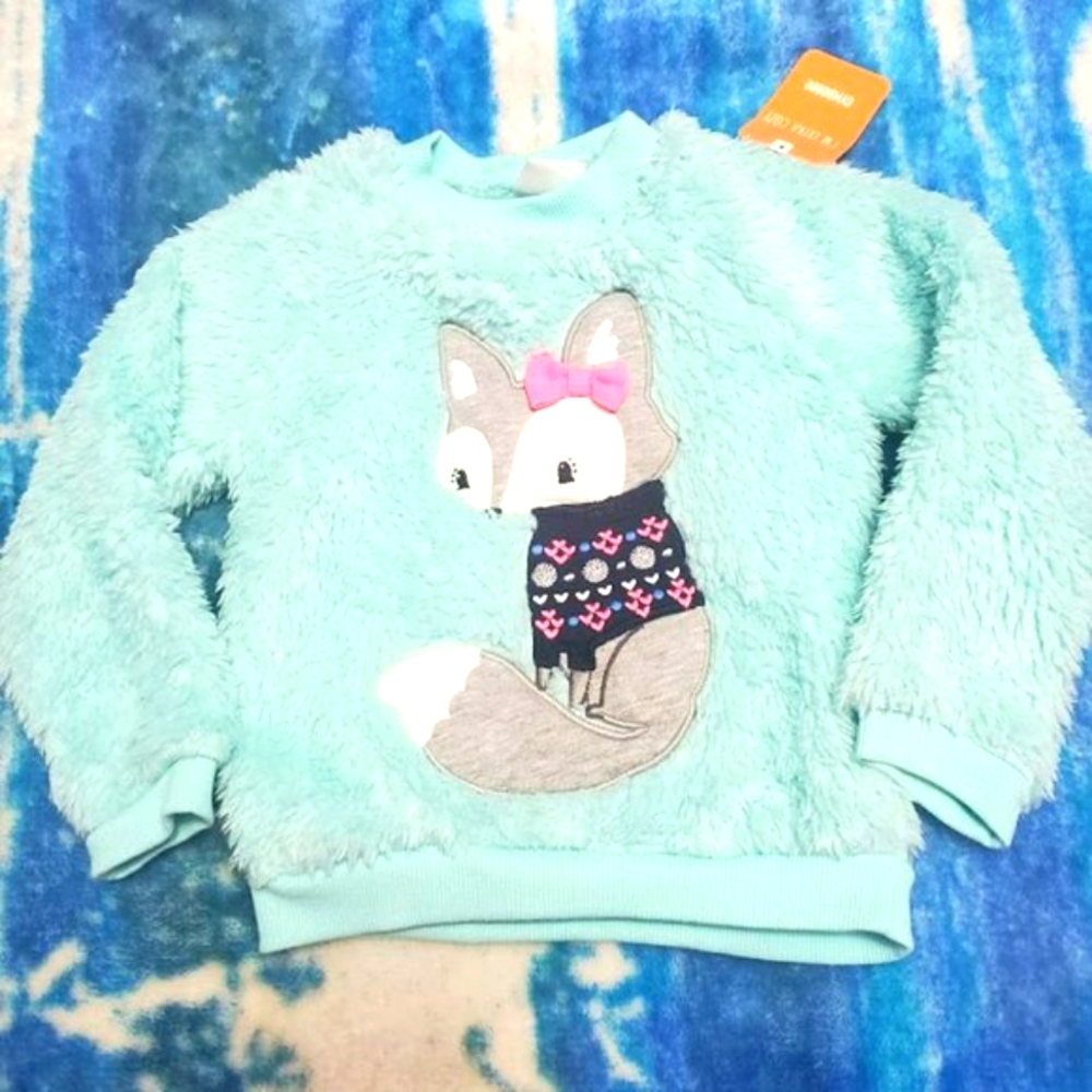 Pullover Cute Fox Top - NWT Size 2T - Gymboree